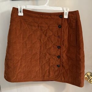 NWT Madewell Quilted Mini Skirt